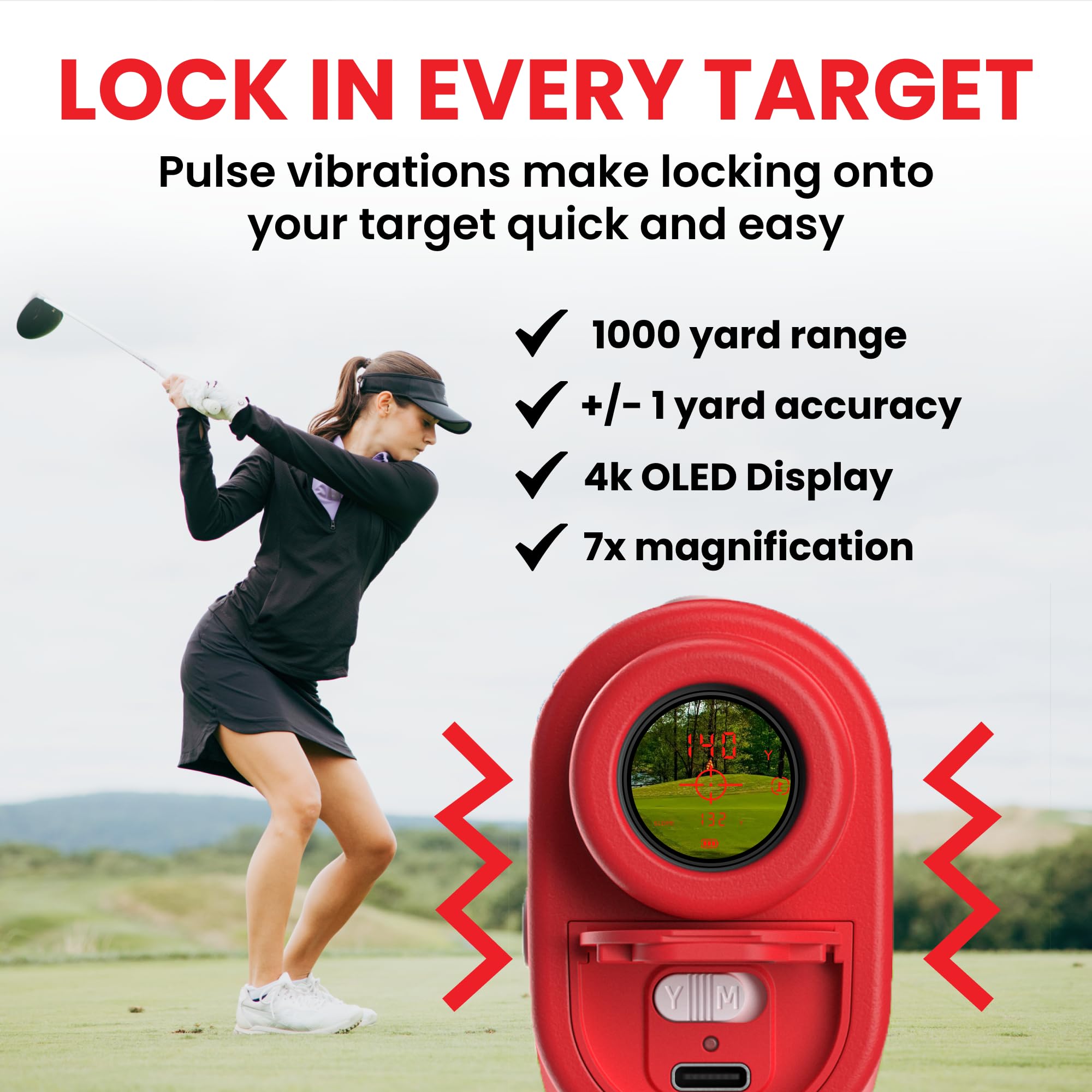 Amazon.com : Pinned Prism Slope Golf Rangefinder - Golf Distance